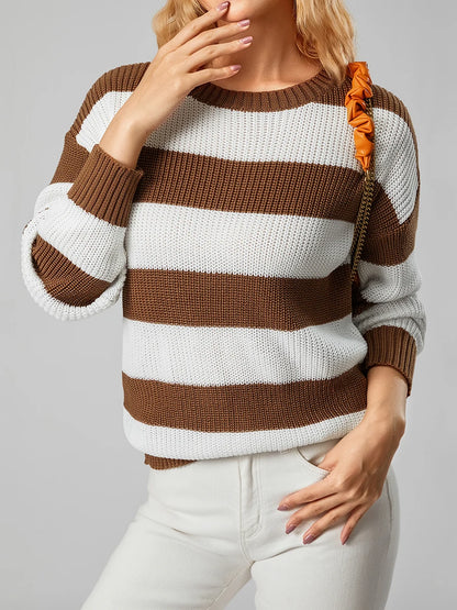 Striped Knit Sweater | Honey