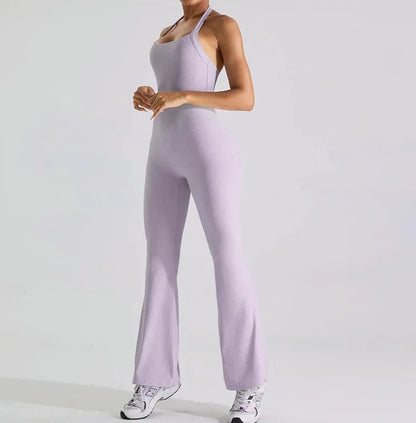 Women Jumpsuit Black Nylon Spandex | Haven-5