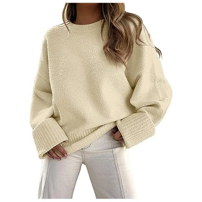 Women Cozy Oversized Textured Sweater | Yasmin