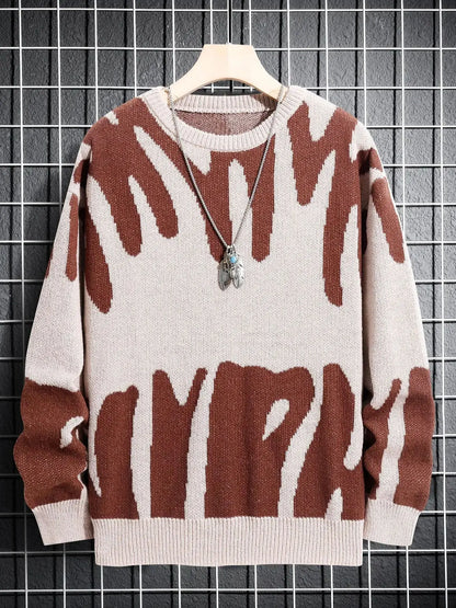 Abstract Graphic Knit Sweater | Henry