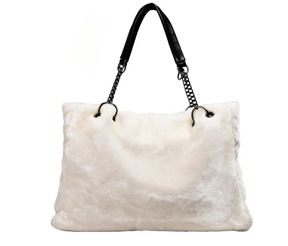 Soft Faux Fur Tote Bag | Tara