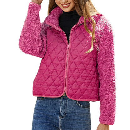 Women Quilted Sherpa Jacket | Winslet