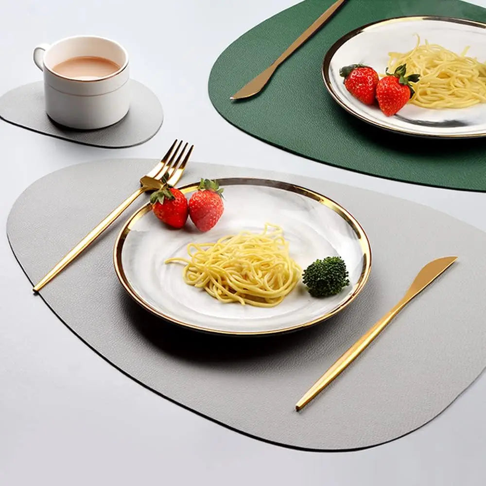 Double-Sided Placemat Set Waterproof PU | Elegant Dining 2