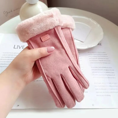 Women Elegant Faux Fur Winter Gloves | Marie