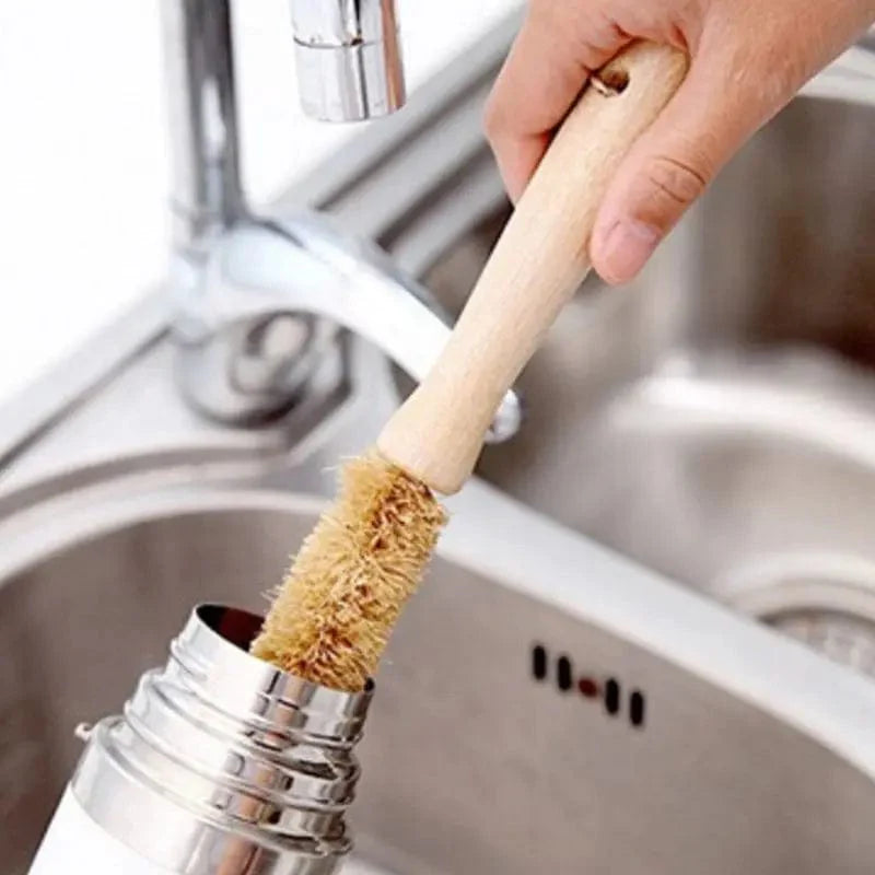 4-Piece Bamboo Cleaning Brush Set