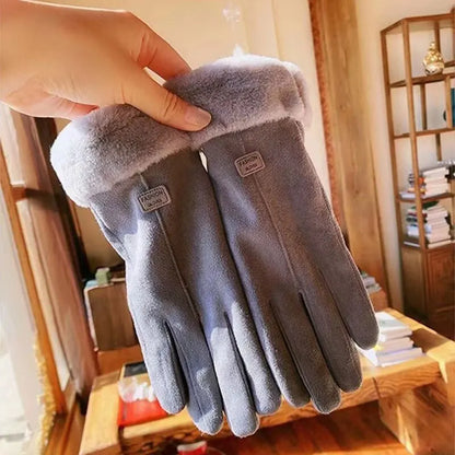 Women Elegant Faux Fur Winter Gloves | Marie