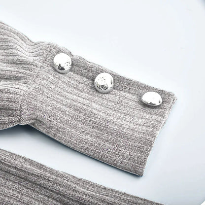 Button Cuff Turtleneck Sweater | Danica