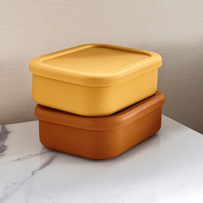 Silicone Bento-Style Lunchbox with Lid