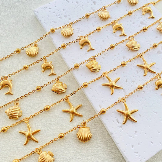 Women Gold Charm Anklet | Celestine