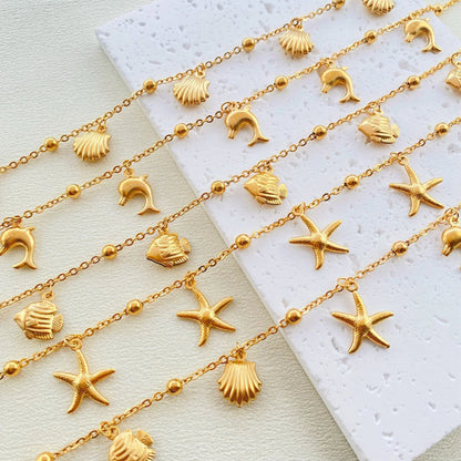 Women Gold Charm Anklet | Celestine