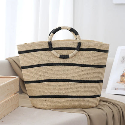 Women Handcrafted Straw Tote Bag | Elara