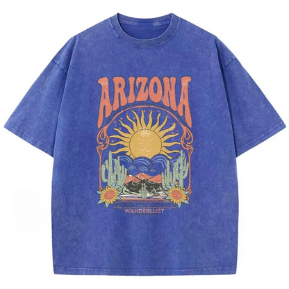 Vintage Wash Arizona Graphic T-Shirts