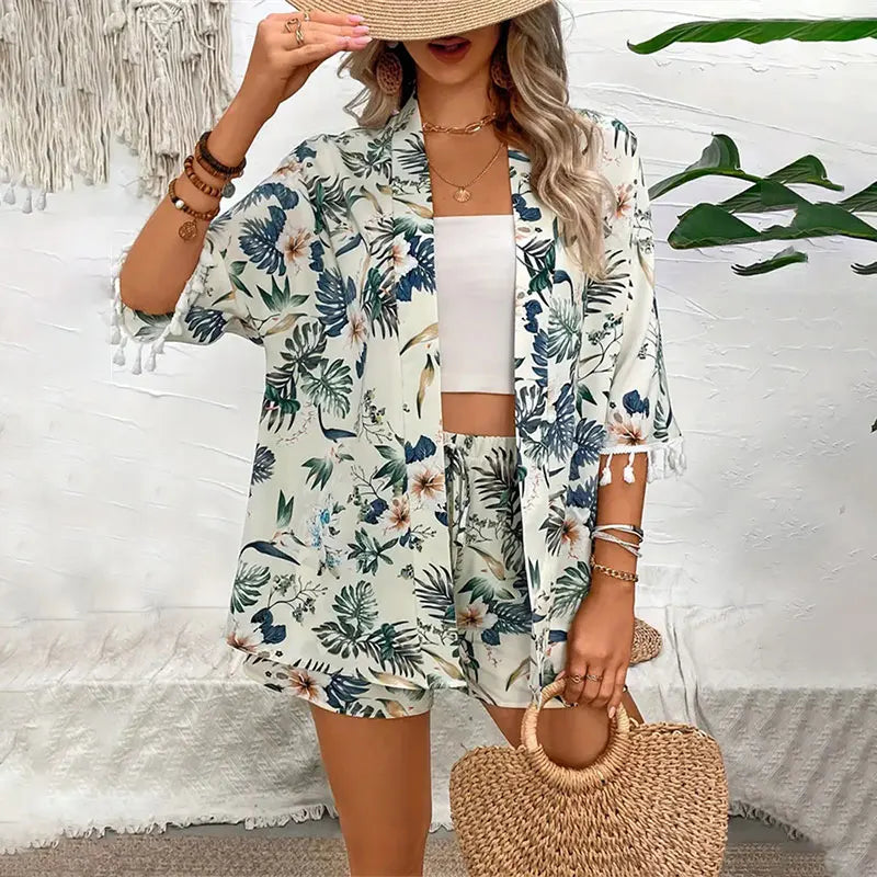 Flower Printed Summer Set for Women | Daniella