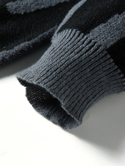 Abstract Graphic Knit Sweater | Henry