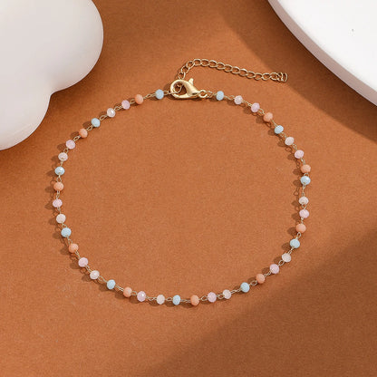 Women Pastel Beaded Anklet | Arianwyn