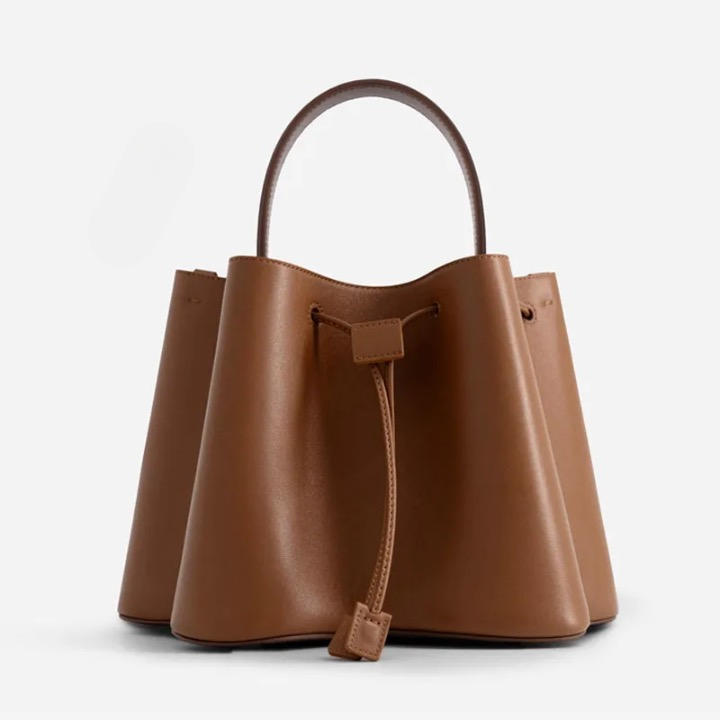 Ruched Drawstring Mini Bucket Bags | Cynthia