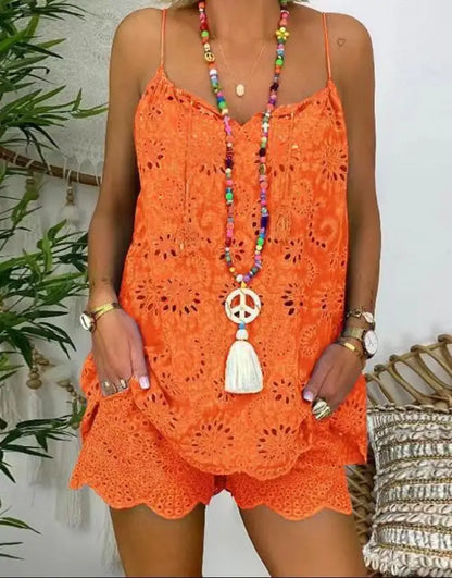 Women Embroidered Two-Piece Set | Olivia
