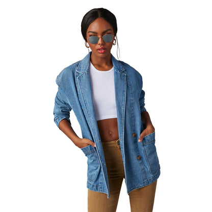 Men's Jacket Light Wash Cotton | Urban Style-5