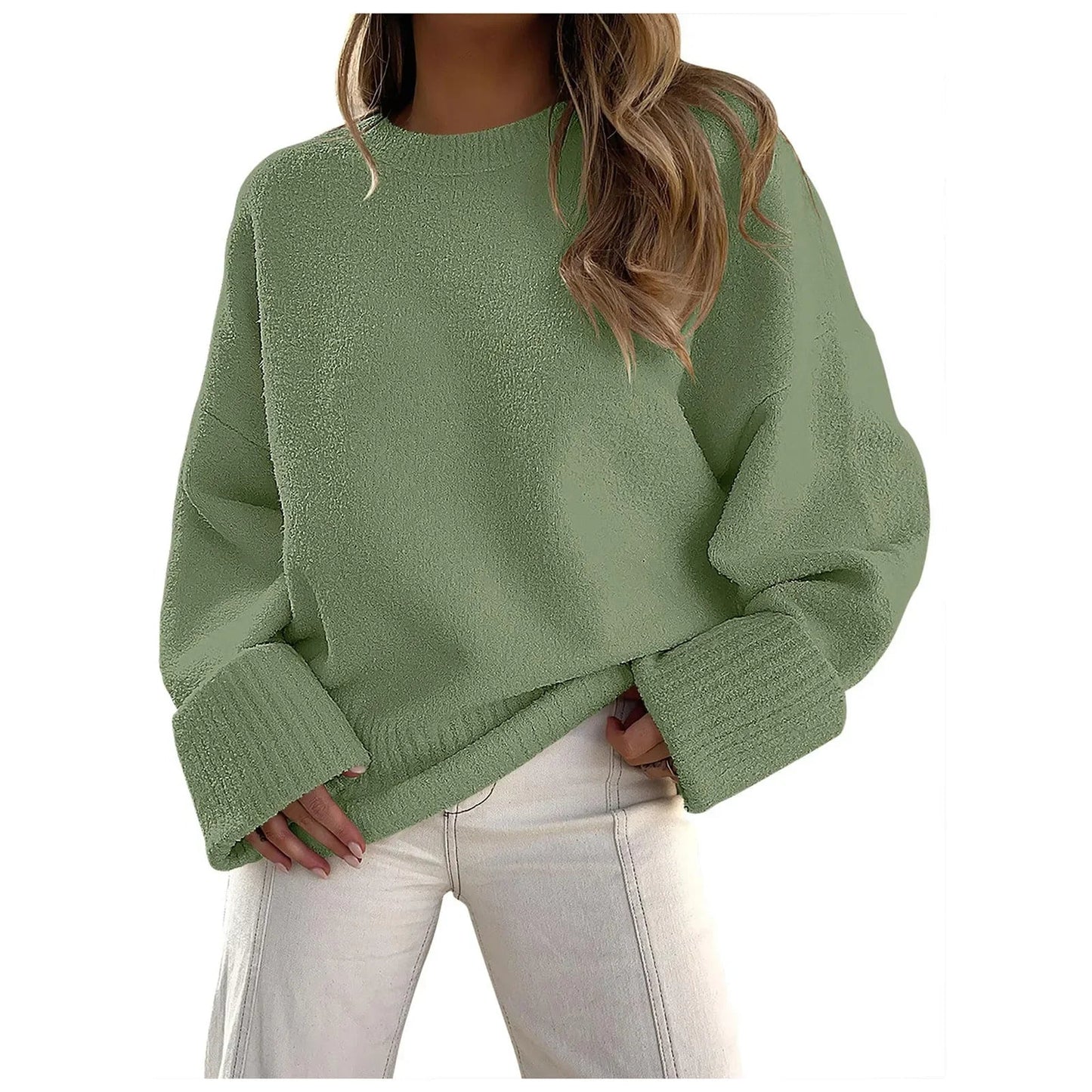 Women Cozy Oversized Textured Sweater | Yasmin