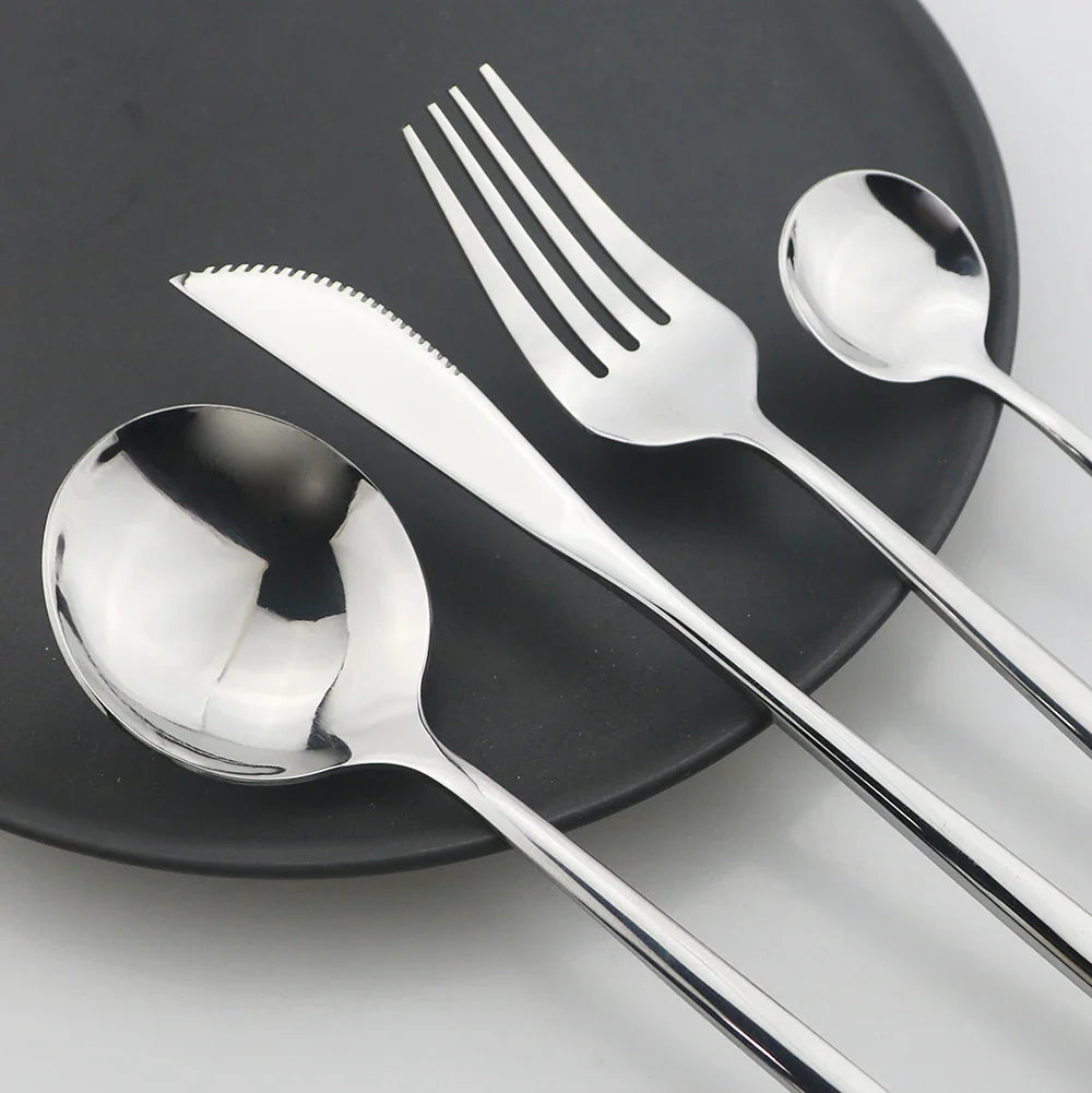 Luxury Cutlery Set 24 Pieces Stainless Steel | Elegant Dining 2