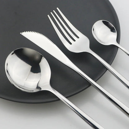 Luxury Cutlery Set 24 Pieces Stainless Steel | Elegant Dining 2