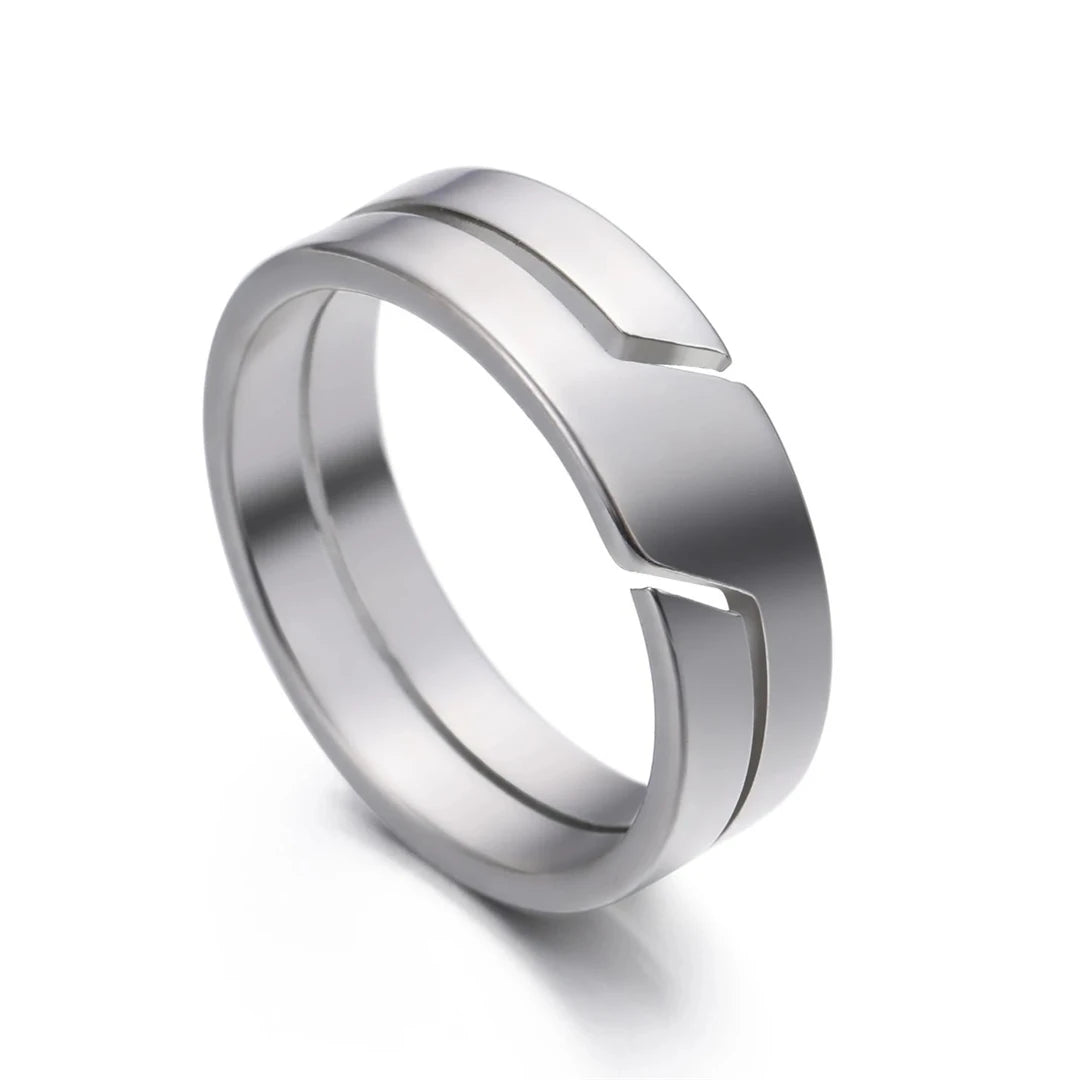 Unisex Split Band Open Ring | Aureel