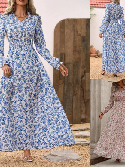 Vintage Floral Maxi Dress | Mikaela