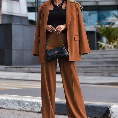 Classic Wide-Leg Suit Set | Tricia