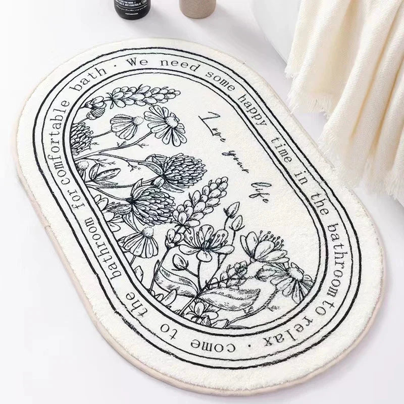 Variant image for Bathroom Rug Microfiber Non-Slip | Elegance-9