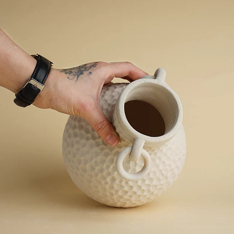 White Ceramic Vase Decorative Minimalist | Elegance 4