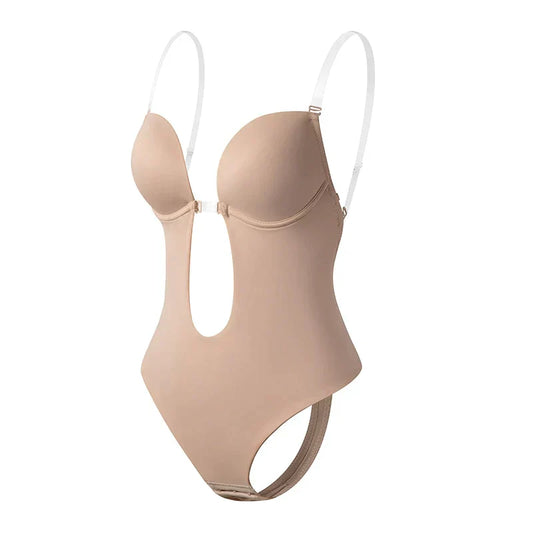 Women Deep Plunge Invisible Shapewear Bodysuit | Florabel