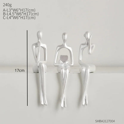 Home Decorative Sculpture Set Neutral Resin | Nordic Trio 6