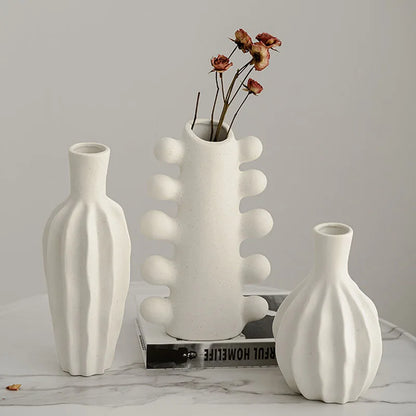 White Ceramic Decorative Vase | Elegance 3