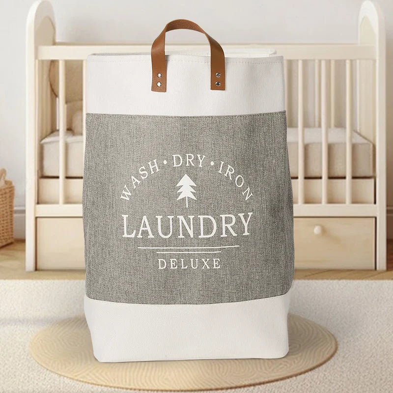 Variant image for Laundry Basket Beige Cotton | Elegant Design-3