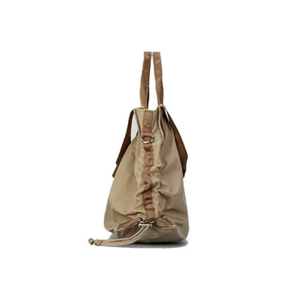 Ruched Detail Nylon Tote | Edith