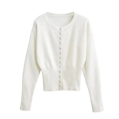 Buttoned Knit Cardigan | Flossie