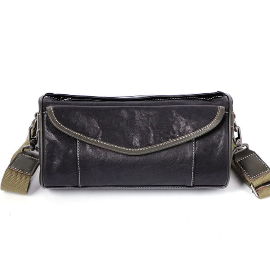Men Vintage Leather Shoulder Bag | Elias