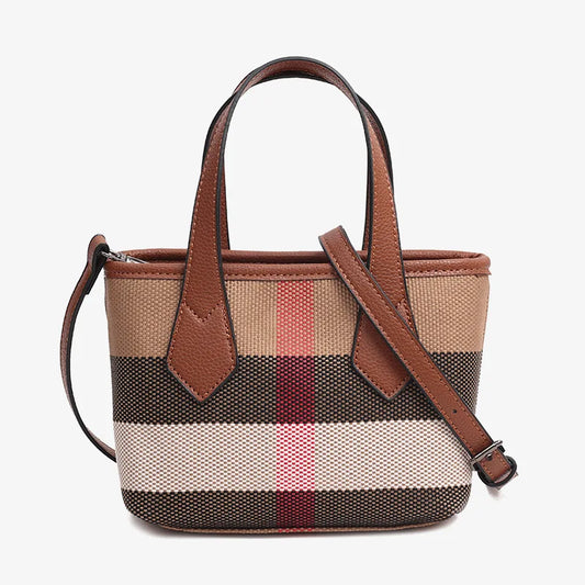 Women Classic Plaid Mini Tote Bag | Arabelle