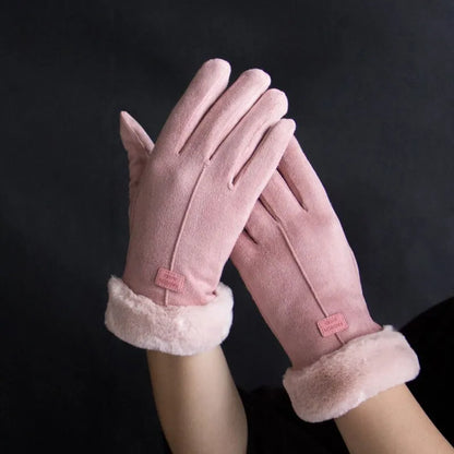Women Elegant Faux Fur Winter Gloves | Marie