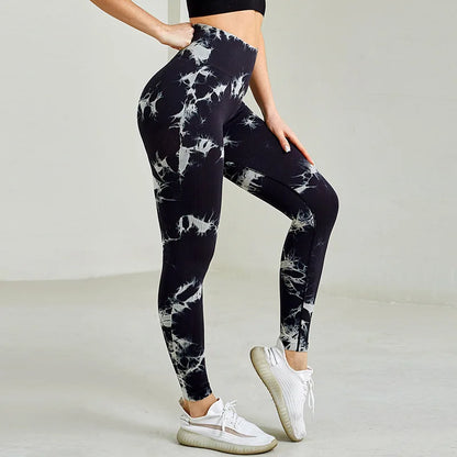 Variant image for Women High-Waist Gym Leggings Multi-Color Polyester Spandex | Active Style-1