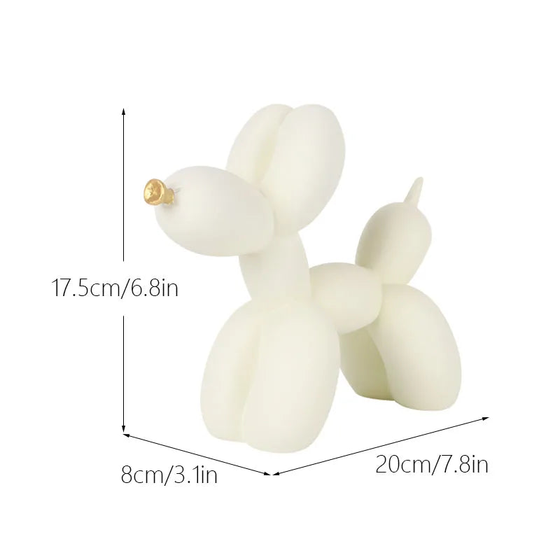 Variant image for Colorful Dog Balloon Sculpture Resin | Whimsical Home Decor-2
