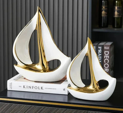 Decorative Sculpture Ceramic Nautical Art | Coastal Charm 3