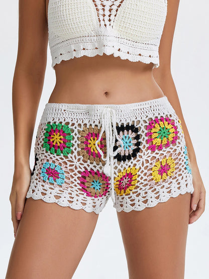 Colorful Crochet Shorts | Nathalie