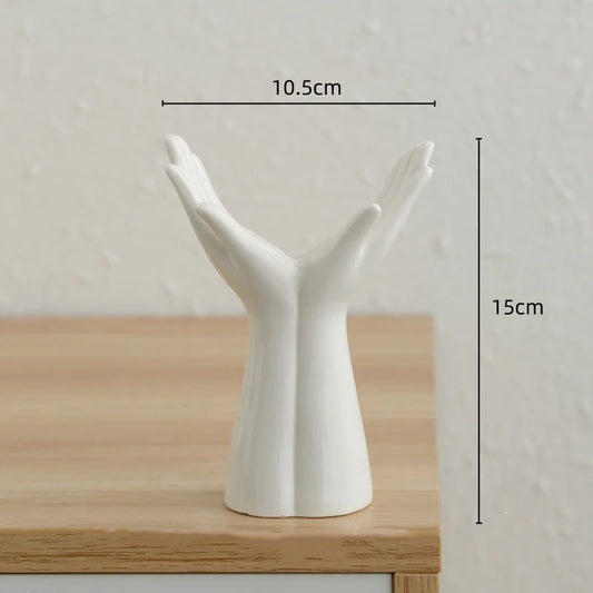 Large White Ceramic Flower Vase | Elegance 1