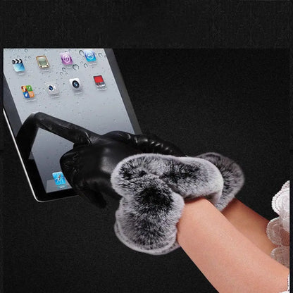 Women Elegant Faux Fur Lined Gloves | Celeste