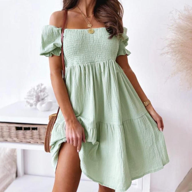 Boho Off-Shoulder Mini Dress | Dominique