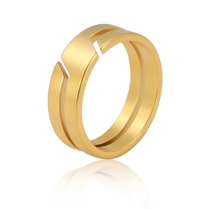 Unisex Split Band Open Ring | Aureel