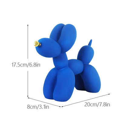 Variant image for Colorful Dog Balloon Sculpture Resin | Whimsical Home Decor-5
