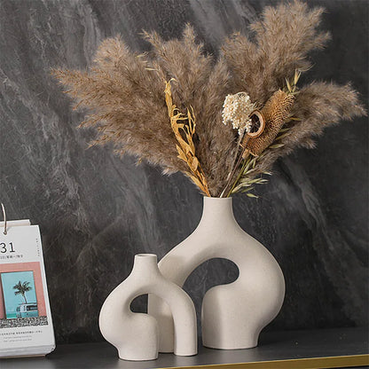 White Ceramic Decorative Vase | Elegance 4