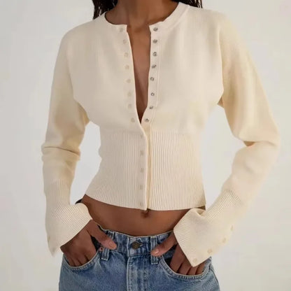 Buttoned Knit Cardigan | Flossie